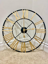 Load image into Gallery viewer, Black &amp; Gold Clock
