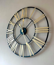 Load image into Gallery viewer, Black &amp; Gold Clock
