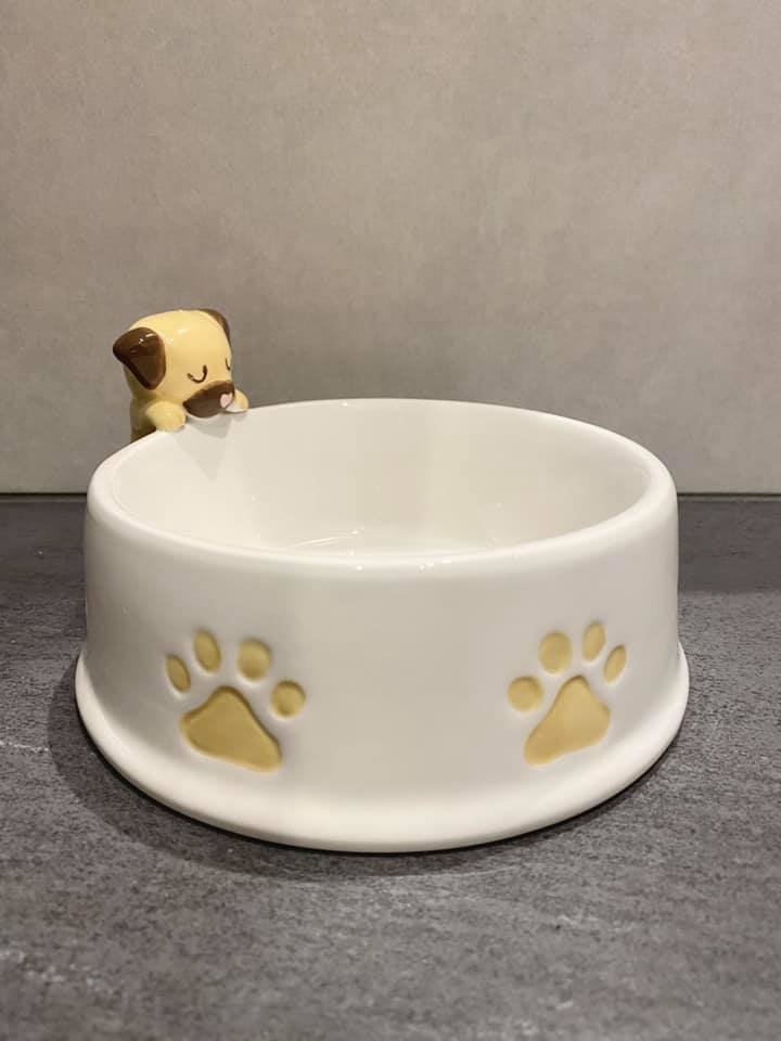 Pug Dog Food Bowl