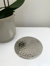 Load image into Gallery viewer, Silver Hammered Coasters
